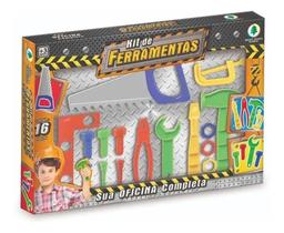Kit de ferramentas de brinquedo - oficina completa