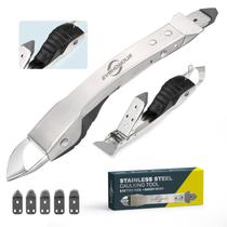 Kit de ferramentas de calafetagem EVOHONOUR em aço inoxidável 4 em 1 para casa Kit de ferramentas de calafetagem EVOHONOUR em aço inoxidável 4 em 1 para casa
