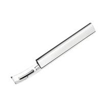 Kit De Ferramentas De Corte Em Couro Preto E Prata Com Beveler De Segurança Metálico E 3 Lâminas De