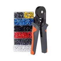 Kit De Ferramentas De Crimpagem Com Catraca Hexagonal Autoajustável 23-10AWG 0.25-6mm² Com 400-2000 Kit De Ferramentas De Crimpagem Com Catraca Hexagonal Autoajustável 23-10AWG 0.25-6mm² Com 400-2000