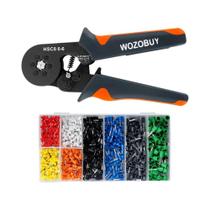 Kit De Ferramentas De Crimpagem Com Catraca Hexagonal Autoajustável Para Terminais Tubulares -