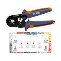 Kit De Ferramentas De Crimpagem Com Terminais De Ferrule Ajustáveis WOZOBUY Conectores De Fios