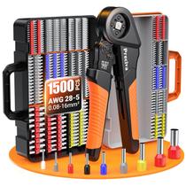 Kit de ferramentas de crimpagem de ponteiras Preciva AWG 28-5 (0,08-16 mm²)