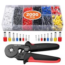 Kit de ferramentas de crimpagem de ponteiras Preciva com conectores de 2000 fios