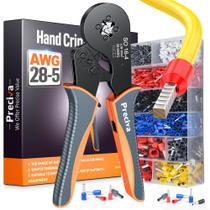 Kit de ferramentas de crimpagem de ponteiras Preciva Ratchet Jaw AWG 28-5 w/1200