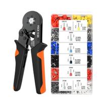 Kit De Ferramentas De Crimpagem Hexagonal Para Terminais De Fio 23-10AWG 0.25-6mm² Com 400-2000 Kit De Ferramentas De Crimpagem Hexagonal Para Terminais De Fio 23-10AWG 0.25-6mm² Com 400-2000