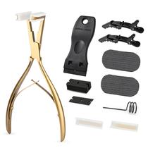 Kit de ferramentas de extensão de cabelo Gomake Tape em aço inoxidável