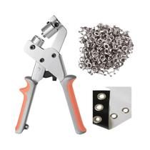 Kit De Ferramentas De Ilhós Portátil De 10mm Em Prata Com Alicate De Perfuração E Máquina De Pressão Kit De Ferramentas De Ilhós Portátil De 10mm Em Prata Com Alicate De Perfuração E Máquina De Pressão