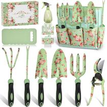 Kit de Ferramentas de Jardinagem WisaKey com 10 Peças e Bolsa Kit de Ferramentas de Jardinagem WisaKey com 10 Peças e Bolsa