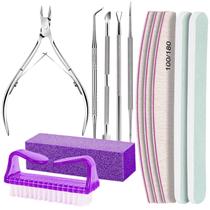 Kit de ferramentas de manicure e pedicure FANDAMEI Nail Files Purple Kit de ferramentas de manicure e pedicure FANDAMEI Nail Files Purple