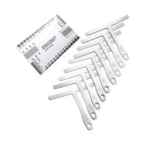 Kit De Ferramentas De Medição Para Guitarra Com 10 Peças, Conjunto De Réguas Em Forma De T, Kit De Ferramentas De Medição Para Guitarra Com 10 Peças, Conjunto De Réguas Em Forma De T,