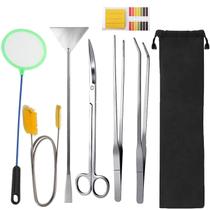 Kit de ferramentas de paisagismo aquático de aquário Lxiyu 7 em 1 em aço inoxidável Kit de ferramentas de paisagismo aquático de aquário Lxiyu 7 em 1 em aço inoxidável