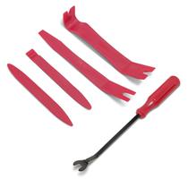 Kit de ferramentas de remoção de acabamentos BLAU GRUN 5PCS para interior de carro (vermelho)