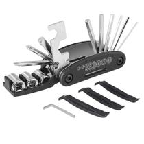 Kit de ferramentas de reparo de bicicletas YAKAON 16 em 1 multifuncional com estojo