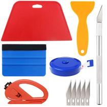 Kit de ferramentas de suavização de papel de parede buysigo com rodo, fita métrica
