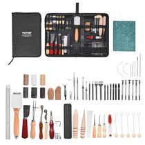 Kit de ferramentas de trabalho em couro VEVOR 59 PCS com bolsa de armazenamento