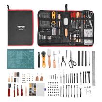 Kit de ferramentas de trabalho em couro VEVOR 61 PCS com bolsa de armazenamento