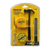 Kit de Ferramentas Doméstico com Chave Teste, Martelo e Mais 200g BOM3403