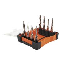 Kit de ferramentas Drill Tap Klein Tools 32217 de 8 peças para metal
