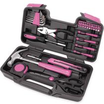 Kit de ferramentas EFFECE, 40 peças, multiuso, rosa Kit de ferramentas EFFECE, 40 peças, multiuso, rosa