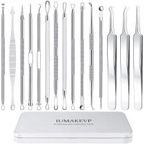 Kit de Ferramentas Extratoras de Cravos e Espinhas IUMAKEVP 15 Peças em Aço Inoxidável Kit de Ferramentas Extratoras de Cravos e Espinhas IUMAKEVP 15 Peças em Aço Inoxidável