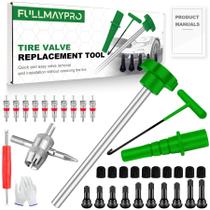Kit de ferramentas FullMayPro com 38 peças para substituição da haste da válvula do pneu Kit de ferramentas FullMayPro com 38 peças para substituição da haste da válvula do pneu