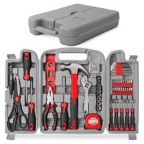 Kit de ferramentas Hi-Spec 54 unidades Red Home DIY para uso doméstico, escritório e garagem Kit de ferramentas Hi-Spec 54 unidades Red Home DIY para uso doméstico, escritório e garagem