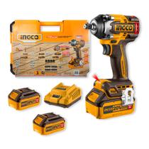 Kit de Ferramentas Ingco 172 Peças Chave de Impacto 20V 550Nm com 2 Baterias 4Ah Kit de Ferramentas Ingco 172 Peças Chave de Impacto 20V 550Nm com 2 Baterias 4Ah