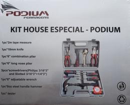 Kit de Ferramentas Kit House Especial Marca podium Ferragens com 10 Peças