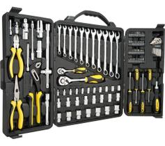 Kit de Ferramentas Manuais Stanley Modelo STMT81243 Acompanha Estojo e 110 Peças Multiferramentas Kit de Ferramentas Manuais Stanley Modelo STMT81243 Acompanha Estojo e 110 Peças Multiferramentas