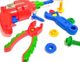 Kit De Ferramentas - Meus Reparos - Furadeira e Alicate - Colorido TA TE TI INDUSTRIA E Kit De Ferramentas - Meus Reparos - Furadeira e Alicate - Colorido TA TE TI INDUSTRIA E