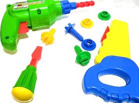 Kit De Ferramentas - Meus Reparos - Furadeira e Serrote - Colorido TA TE TI INDUSTRIA E Kit De Ferramentas - Meus Reparos - Furadeira e Serrote - Colorido TA TE TI INDUSTRIA E