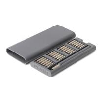 Kit de Ferramentas Multiuso com 24 Pontas em Aço Inox e Caixa Organizadora Kit de Ferramentas Multiuso com 24 Pontas em Aço Inox e Caixa Organizadora