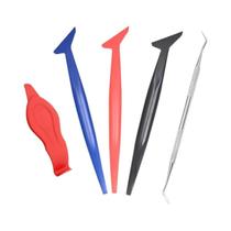 Kit De Ferramentas Para Aplicação De Vinil Automotivo Flexível 5 Peças: Espátula Micro Stick Para