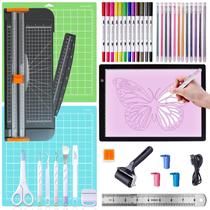 Kit de Ferramentas para Artesanato Convend 40 peças com Base de Luz LED e Estilete Kit de Ferramentas para Artesanato Convend 40 peças com Base de Luz LED e Estilete