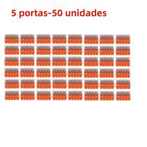 Kit De Ferramentas Para Conexão De Cabos DIY Com 50/100 Peças, Conectores Elétricos Rápidos Plug-In