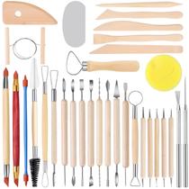 Kit de Ferramentas para Escultura em Argila Tovotum 32 Peças Kit de Ferramentas para Escultura em Argila Tovotum 32 Peças