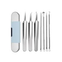 Kit de ferramentas para extração de cravos, conjunto de 7 peças Aocesk Medical Grade Kit de ferramentas para extração de cravos, conjunto de 7 peças Aocesk Medical Grade