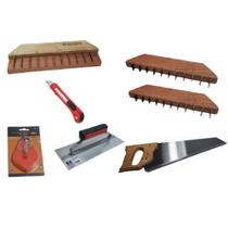 KIT DE FERRAMENTAS PARA GESSEIRO Nº 13 - 7 itens