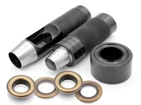 Kit de ferramentas para ilhós CRAFTMEMORE Configuração de ilhós de 25 mm com 10 ilhós Kit de ferramentas para ilhós CRAFTMEMORE Configuração de ilhós de 25 mm com 10 ilhós