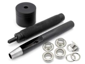 Kit de ferramentas para ilhós CRAFTMEMORE Eyelet Setting 7 mm com 100 ilhós