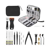 Kit De Ferramentas Para Impressora 3D Com 34 Peças: Limpadores De Bico, Raspadores, Escovas,