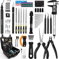 Kit de Ferramentas para Impressora 3D Intarsio 76 Peças para Acabamento de Modelos Kit de Ferramentas para Impressora 3D Intarsio 76 Peças para Acabamento de Modelos