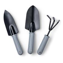 Kit de Ferramentas para Jardinagem Pazinha e Ancinho - 3 Peças Kit de Ferramentas para Jardinagem Pazinha e Ancinho - 3 Peças