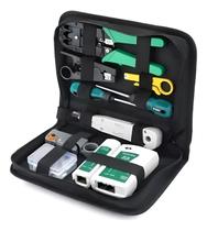 Kit de Ferramentas para Rede Informática com Alicate Crimpador Testador de Cabos RJ11 RJ12 RJ45 e Maleta