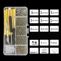 Kit De Ferramentas Para Reparação De Óculos Com 500 Peças, Incluindo Parafusos, Almofadas De Nariz,