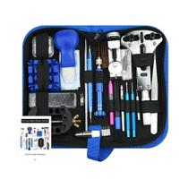 Kit De Ferramentas Para Reparação De Relógios Com 212 Peças, Conjunto De Chave De Fenda, Martelo E Kit De Ferramentas Para Reparação De Relógios Com 212 Peças, Conjunto De Chave De Fenda, Martelo E