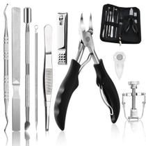Kit de ferramentas para unha encravada Bcabo em aço inoxidável, 10 peças Kit de ferramentas para unha encravada Bcabo em aço inoxidável, 10 peças