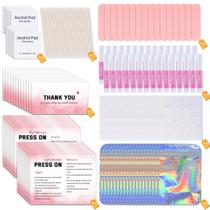 Kit de Ferramentas para Unhas Bebbtiy Descartável para Unhas Postiças 20 peças Rosa