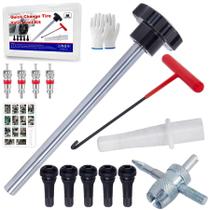 Kit de Ferramentas para Válvula de Pneu Richcat Troca Rápida com 5 Válvulas TR413 Kit de Ferramentas para Válvula de Pneu Richcat Troca Rápida com 5 Válvulas TR413